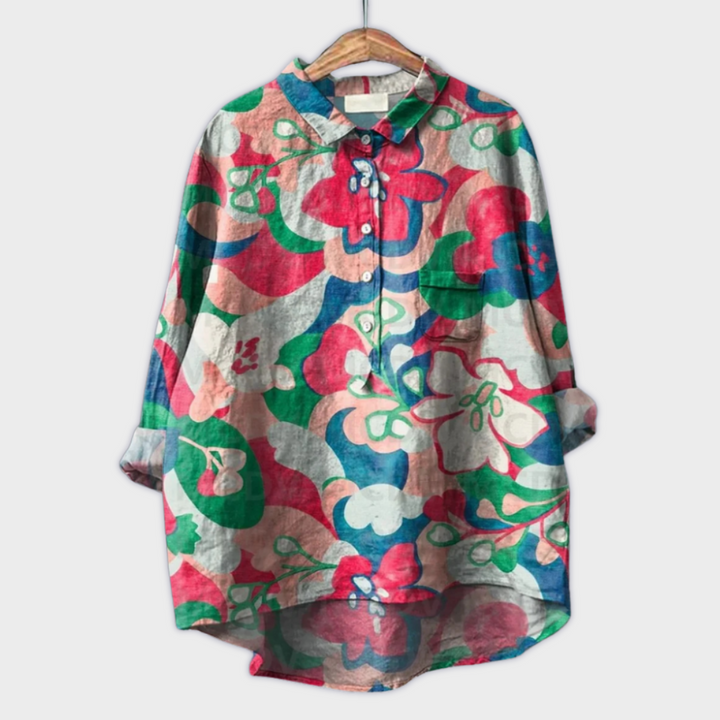 Magdalena - Blusa de mujer con estampado floral