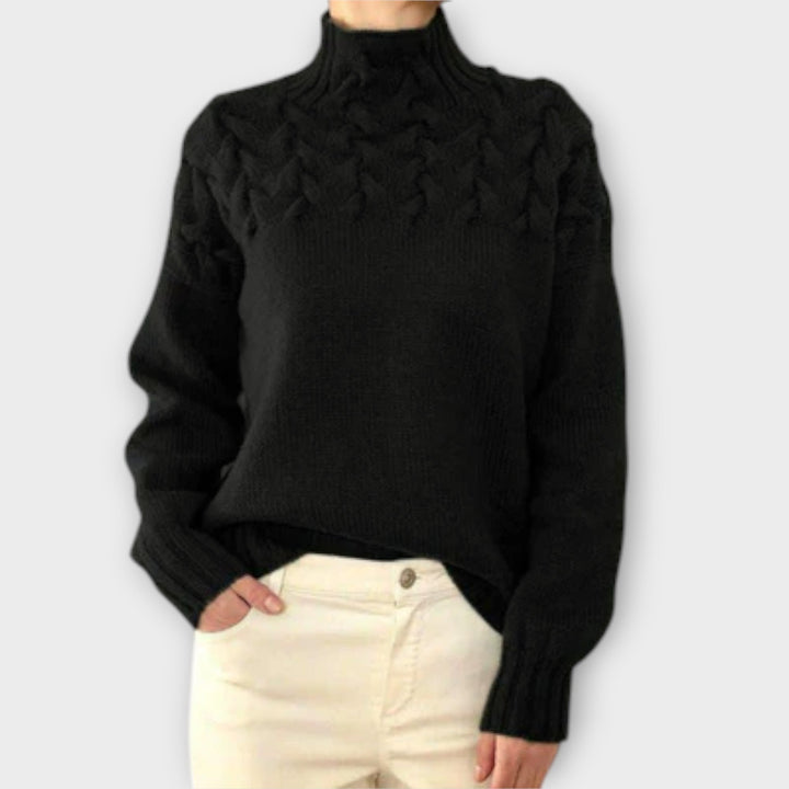 Eva - Jersey para mujer con detalle de trenzado