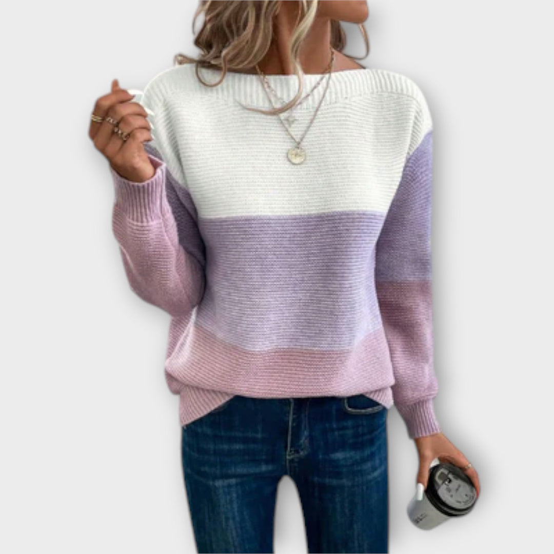 Clara - Jersey elegante de patchwork