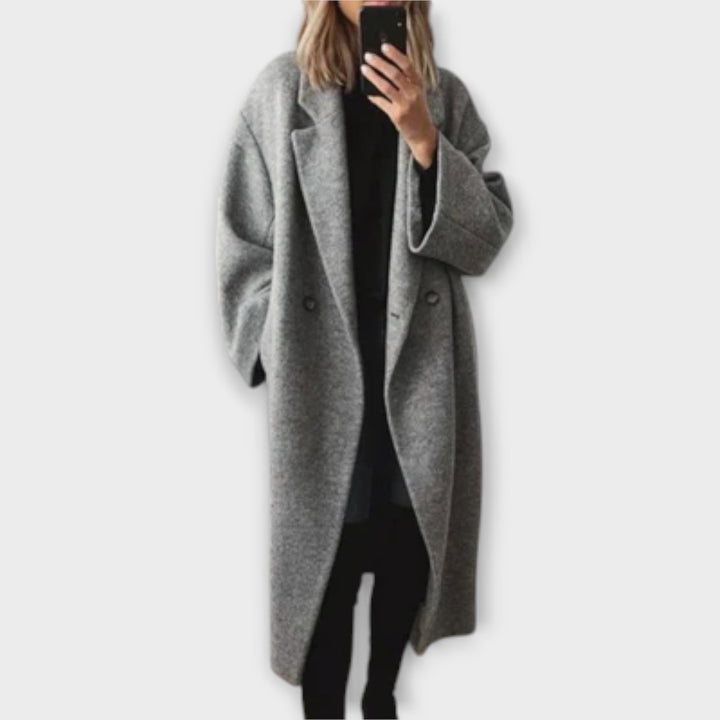 Jennifer - Abrigo elegante gris