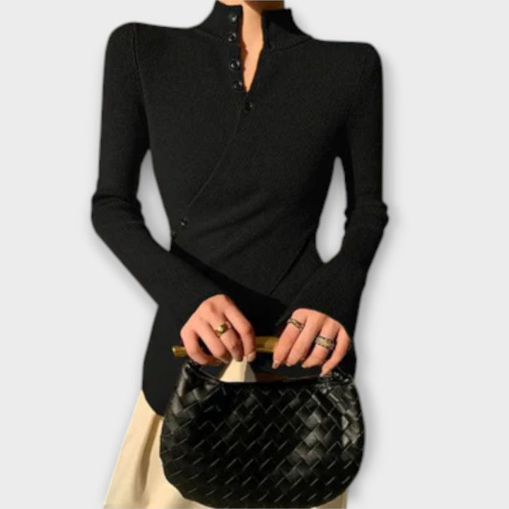 Michiko - Jersey elegante de corte ajustado