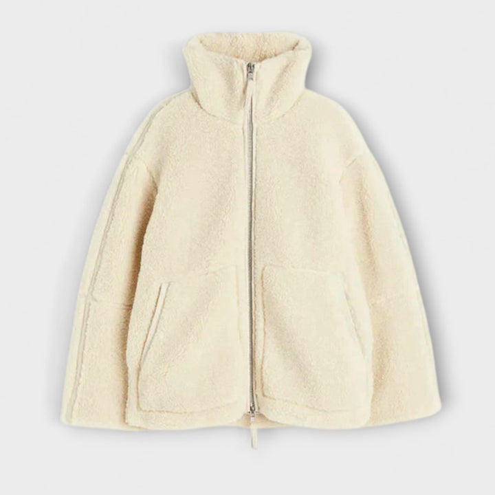 Nuage Polaire - Chaqueta oversized de teddy color crema