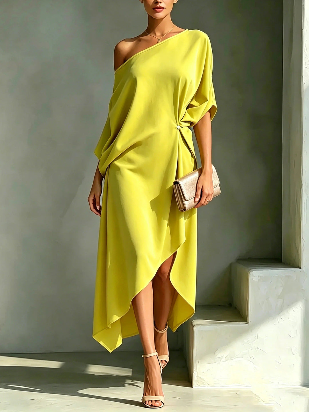 Camila - Vestido asimétrico elegante