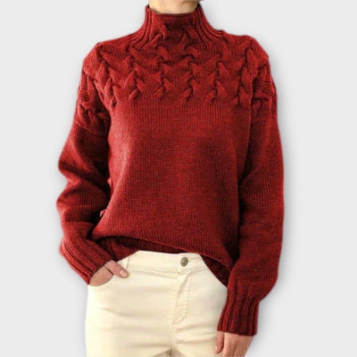 Eva - Jersey para mujer con detalle de trenzado