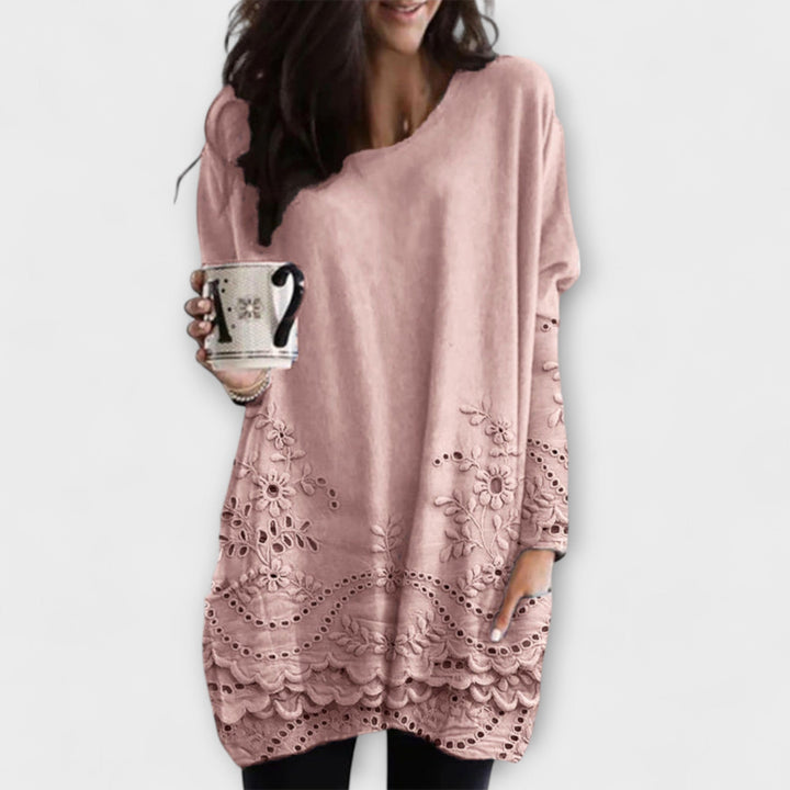 Riley - Jersey con estampado y bordado elegante