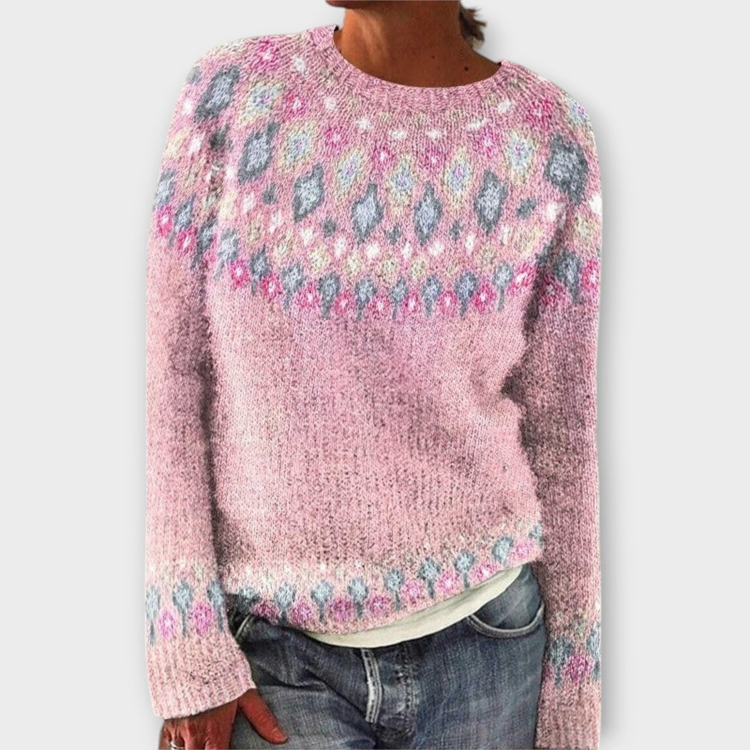 Devyn - Jersey acogedor con patrón noruego