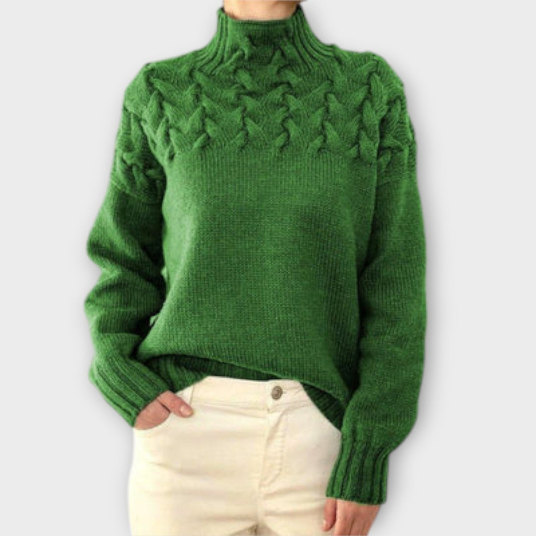 Eva - Jersey para mujer con detalle de trenzado