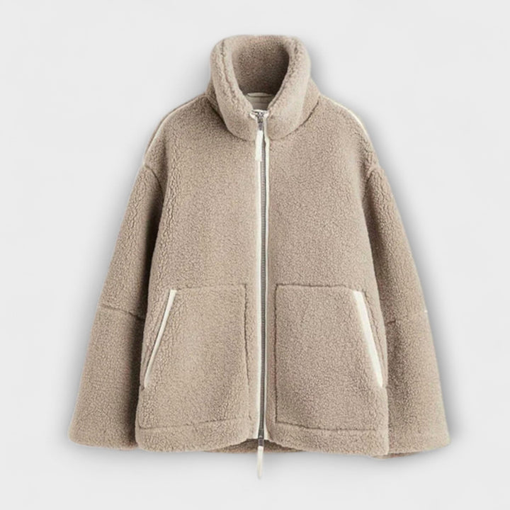 Nuage Polaire - Chaqueta oversized de teddy color crema