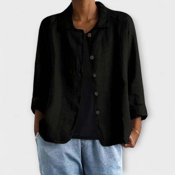 Mira - Chaqueta ligera de punto en rosa claro