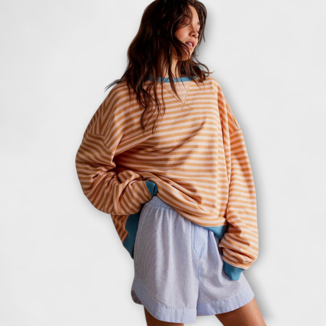 Marlene - Jersey oversized a rayas