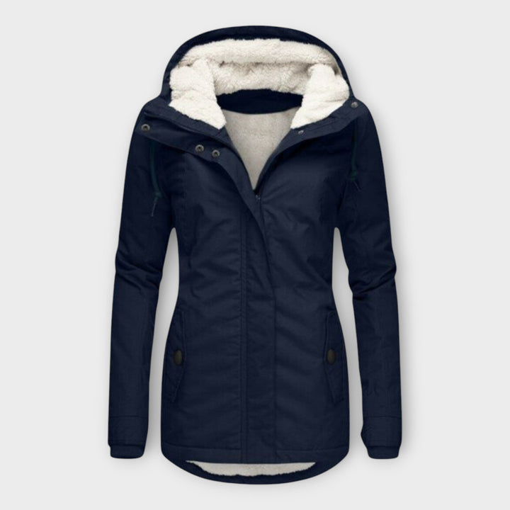 Sophie - Chaqueta de invierno acolchada impermeable en verde oliva