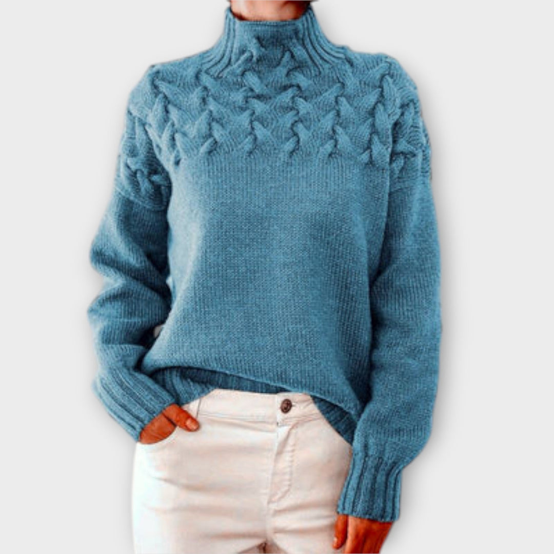 Eva - Jersey para mujer con detalle de trenzado