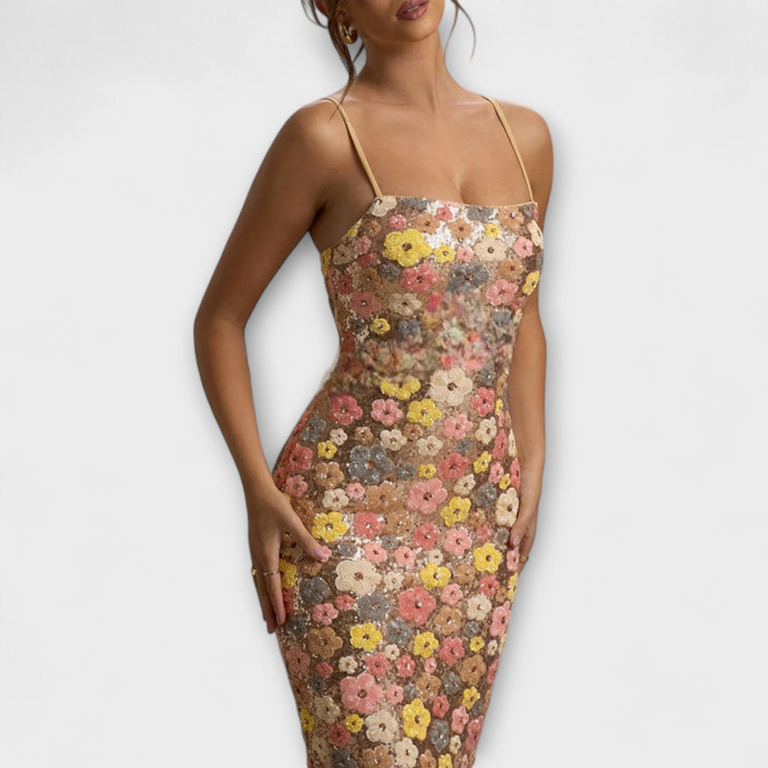 Oakley - Maxivestido con lentejuelas florales