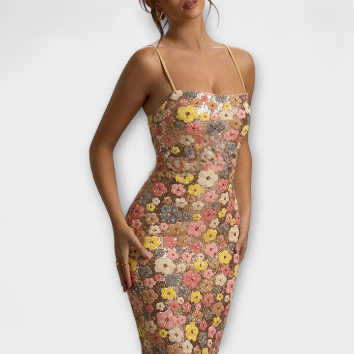 Oakley - Maxivestido con lentejuelas florales