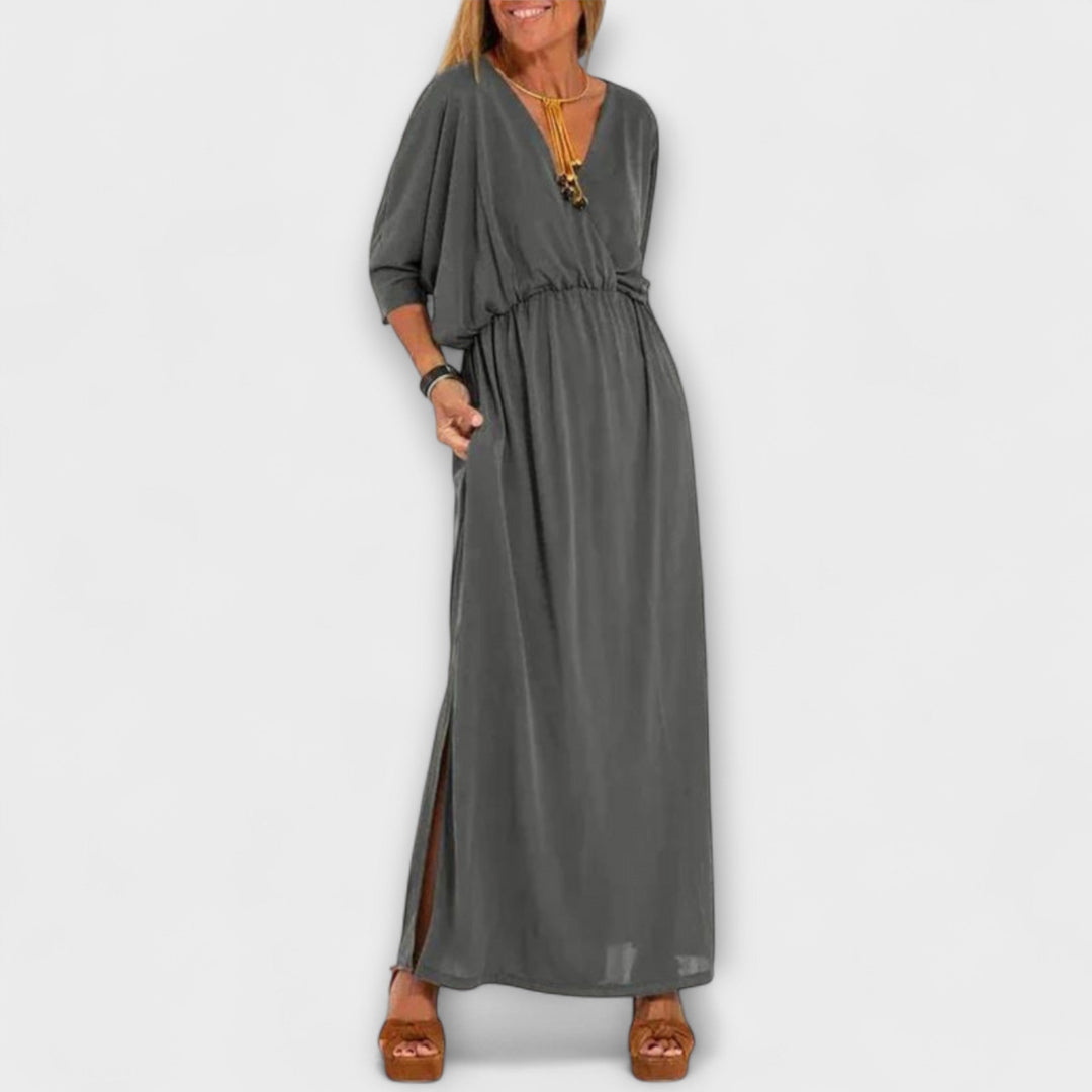 Lani - Vestido Maxi Retro Elegante