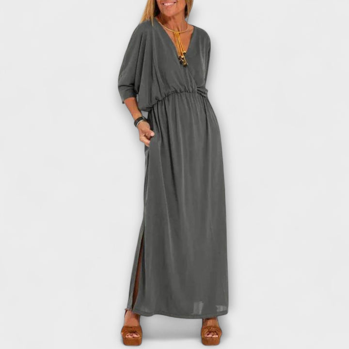 Lani - Vestido Maxi Retro Elegante