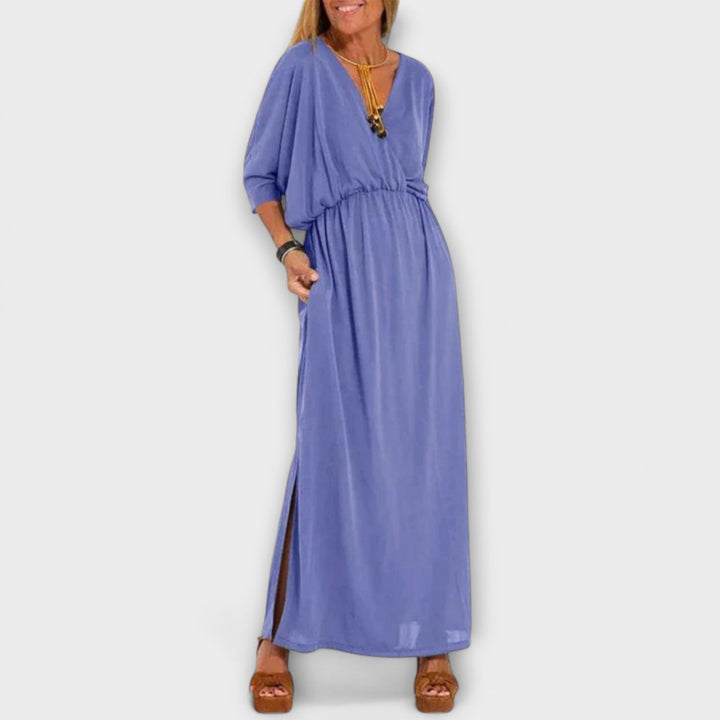 Lani - Vestido Maxi Retro Elegante