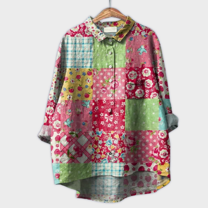 Magdalena - Blusa de mujer con estampado floral