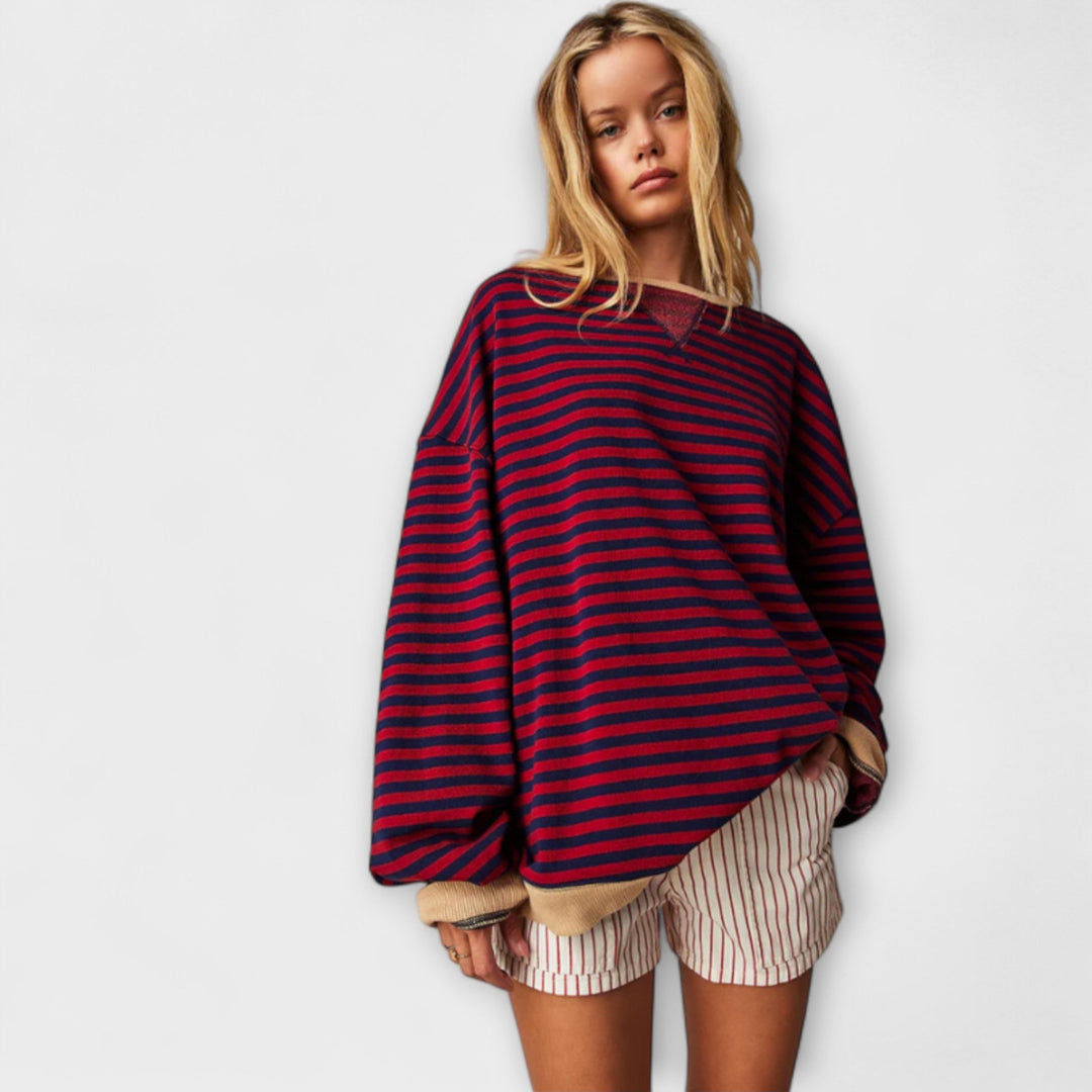 Marlene - Jersey oversized a rayas