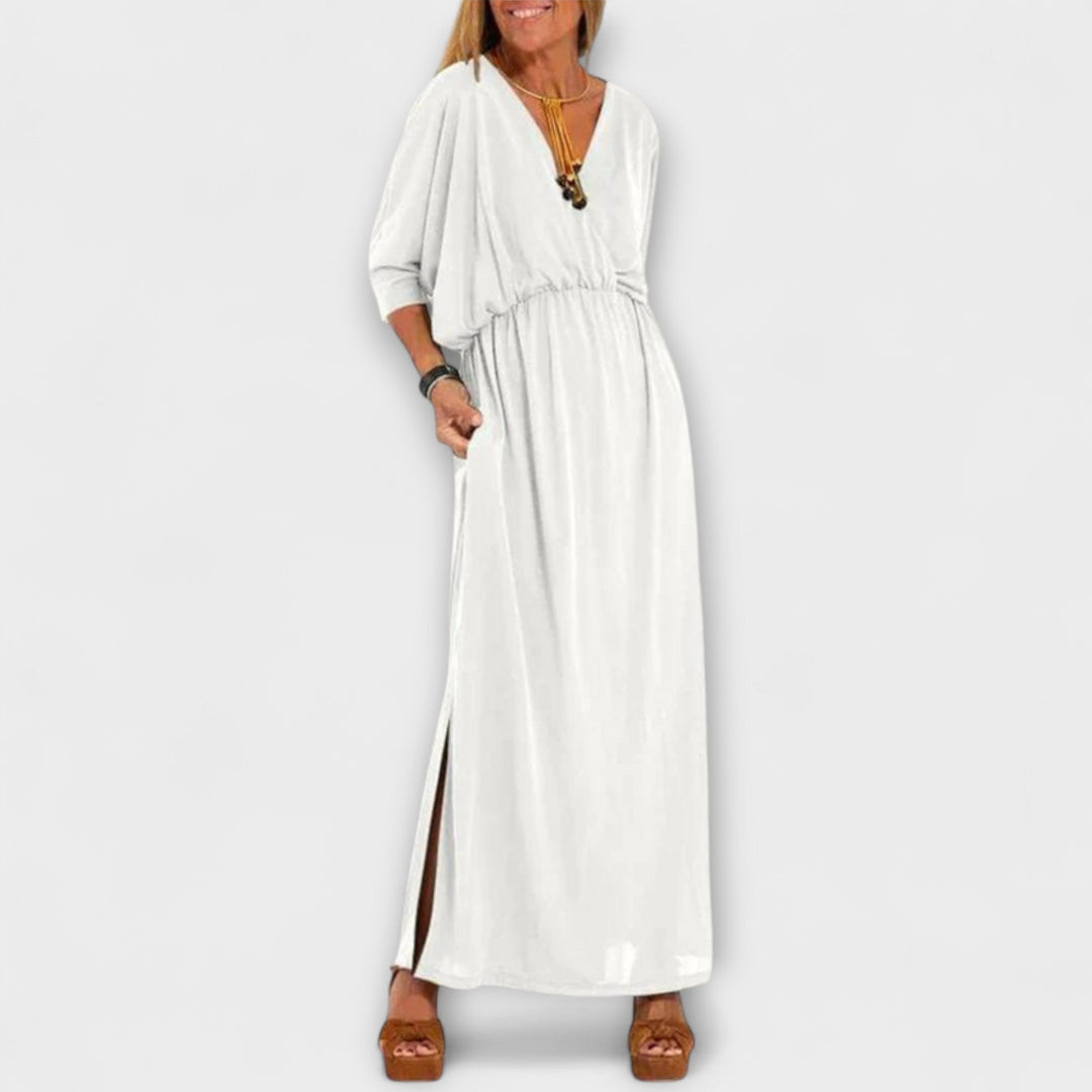 Lani - Vestido Maxi Retro Elegante