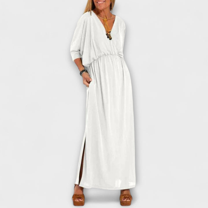 Lani - Vestido Maxi Retro Elegante