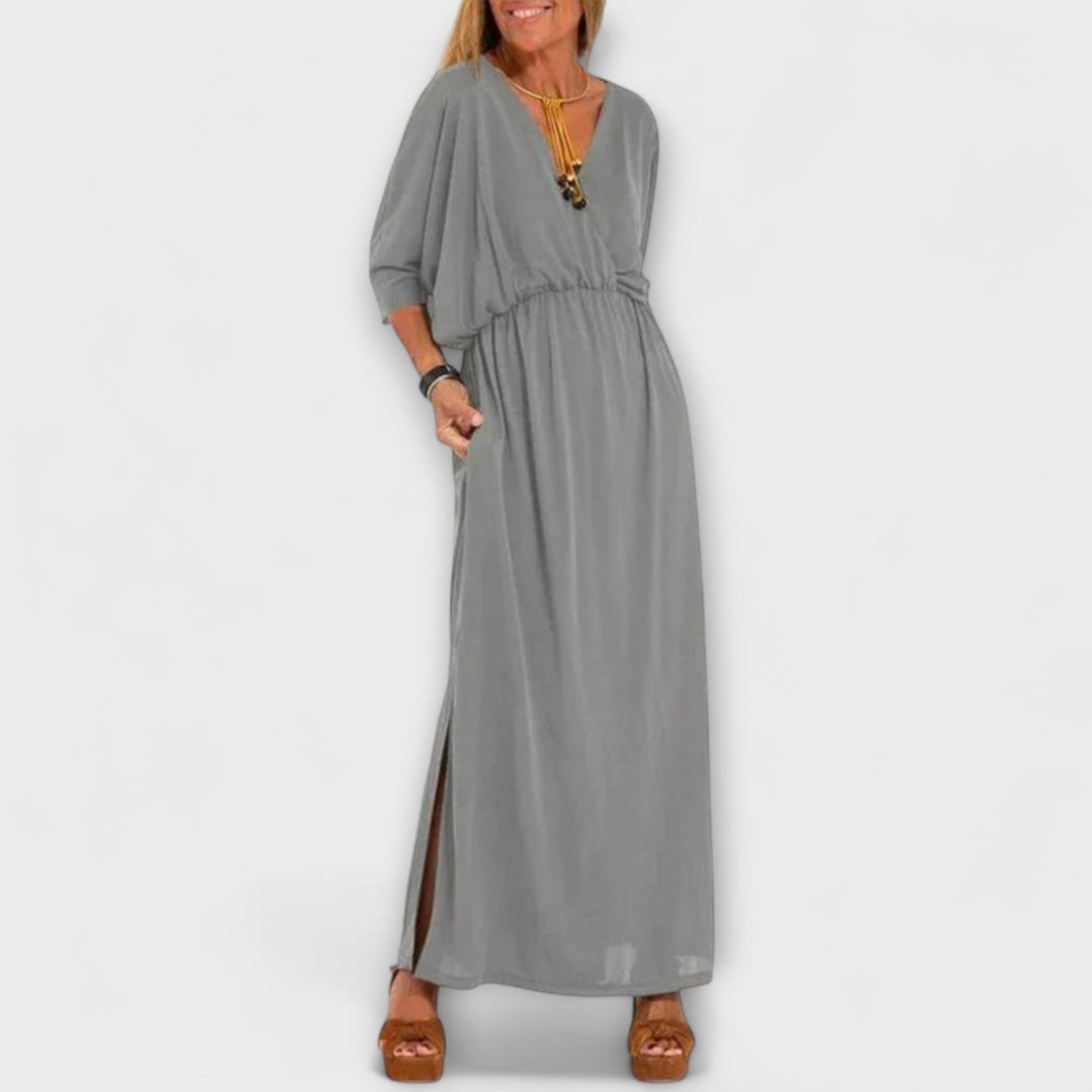 Lani - Vestido Maxi Retro Elegante