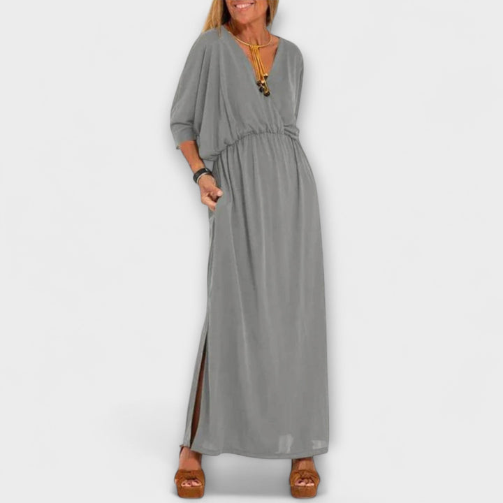 Lani - Vestido Maxi Retro Elegante
