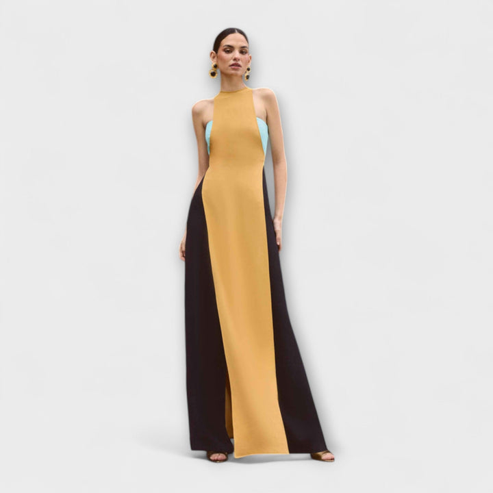 Kimberly - Mono amarillo y negro elegante