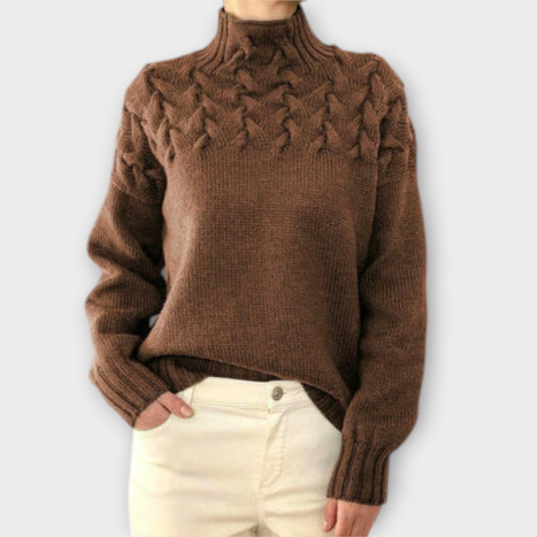 Eva - Jersey para mujer con detalle de trenzado