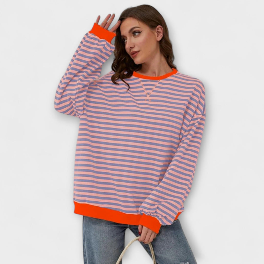 Marlene - Jersey oversized a rayas
