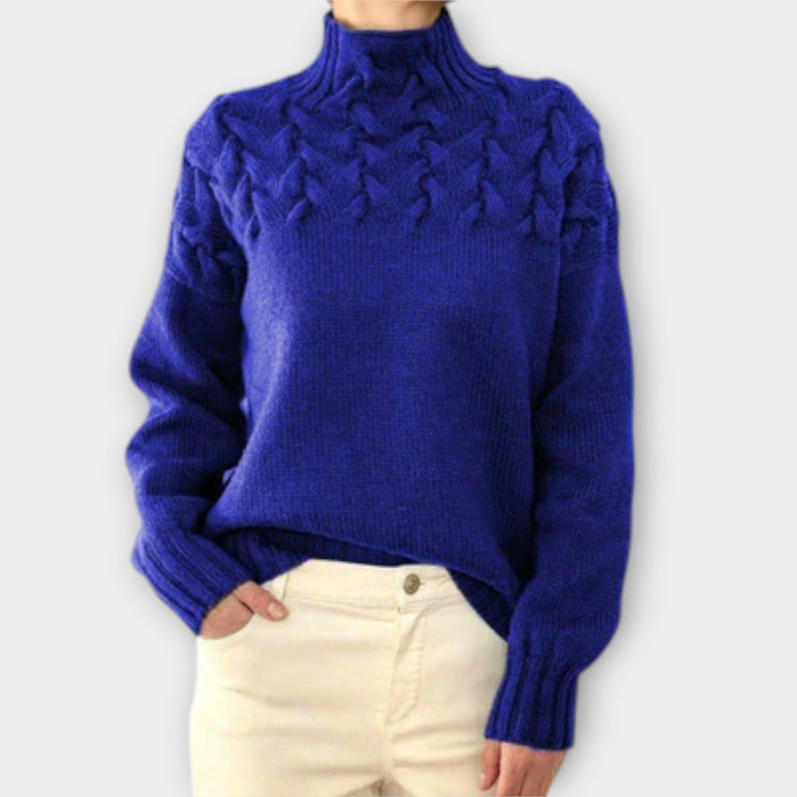 Eva - Jersey para mujer con detalle de trenzado