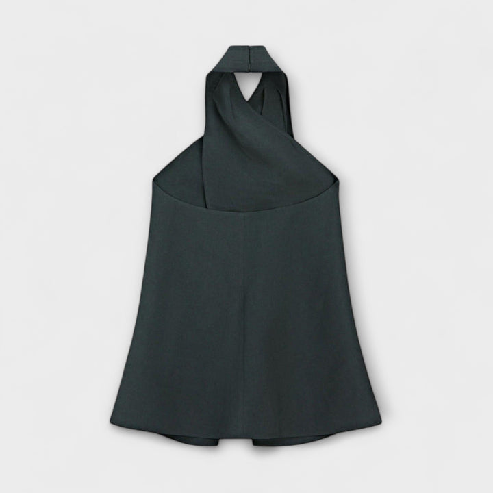 Hannah - Top halter con escote en la espalda