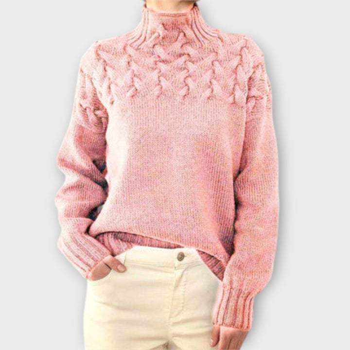 Eva - Jersey para mujer con detalle de trenzado