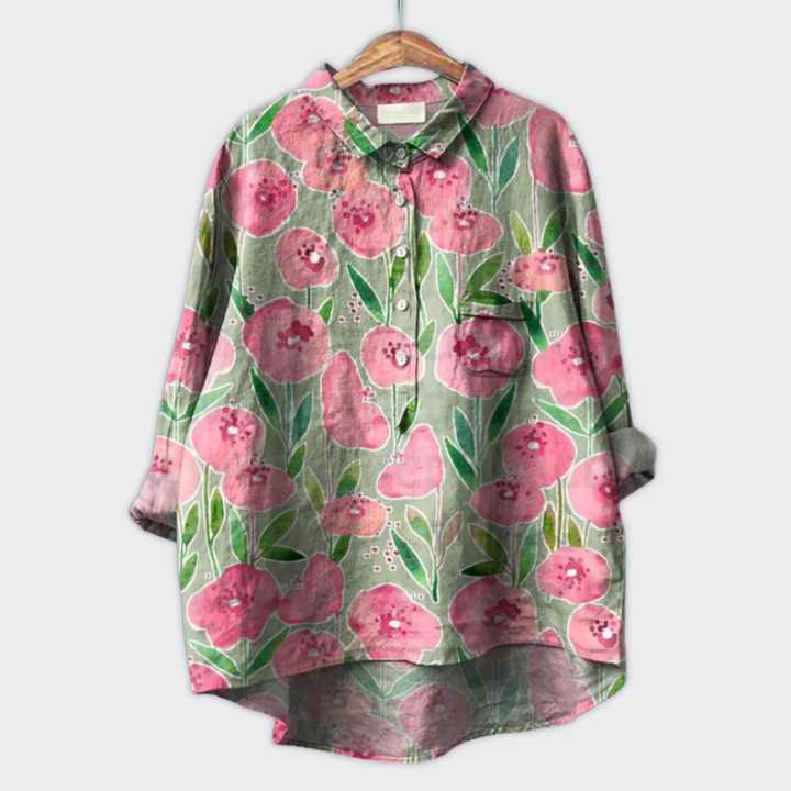 Magdalena - Blusa de mujer con estampado floral