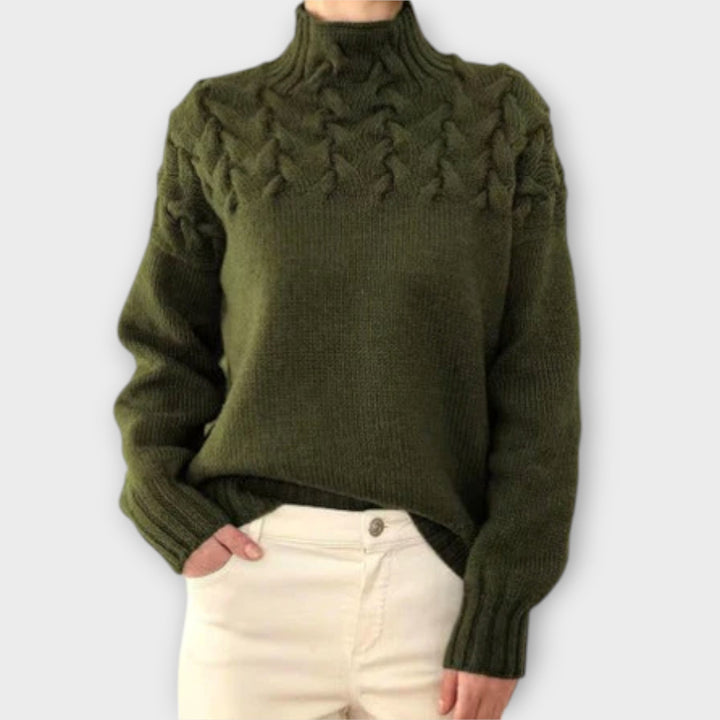 Eva - Jersey para mujer con detalle de trenzado
