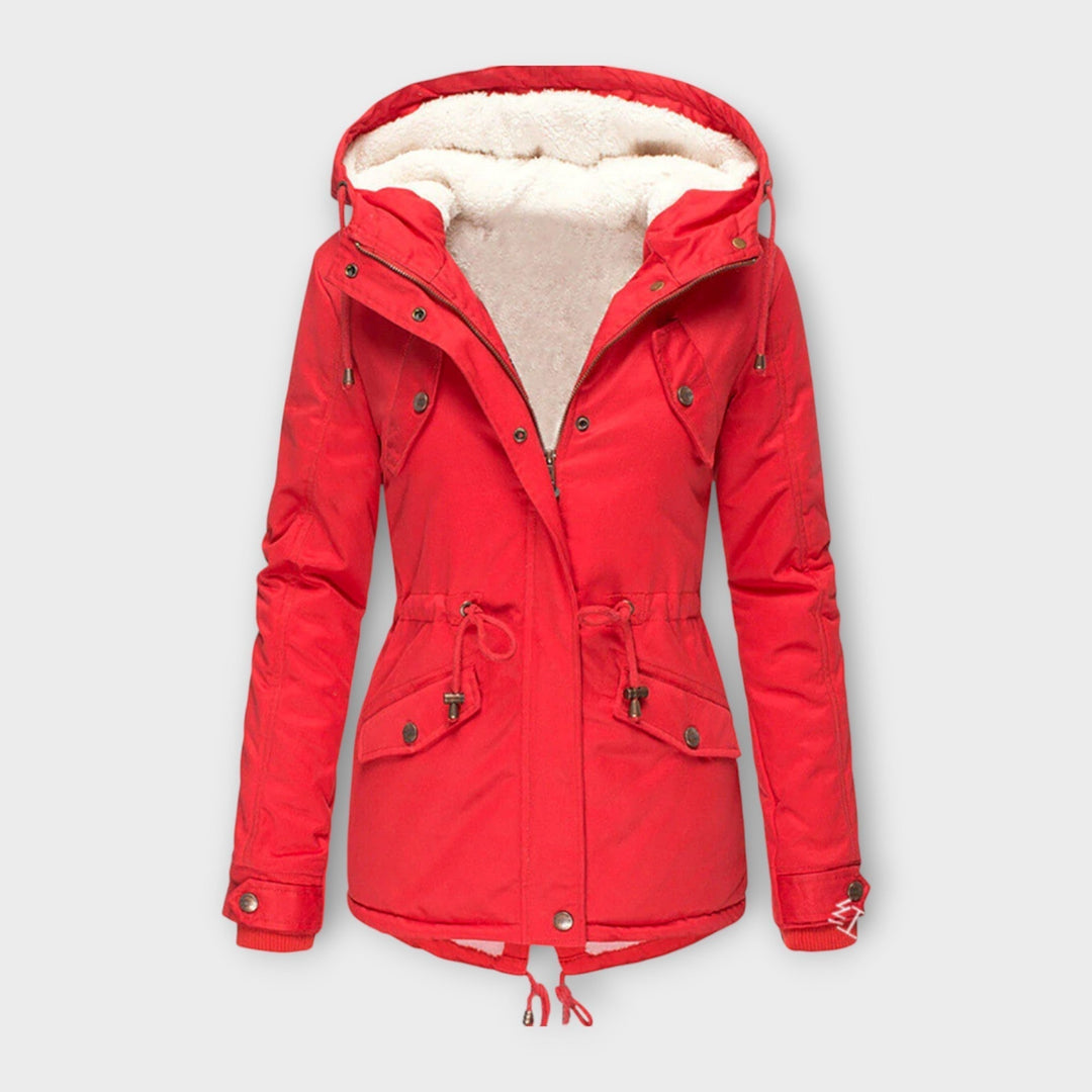 Mori - Chaqueta de invierno negra con capucha