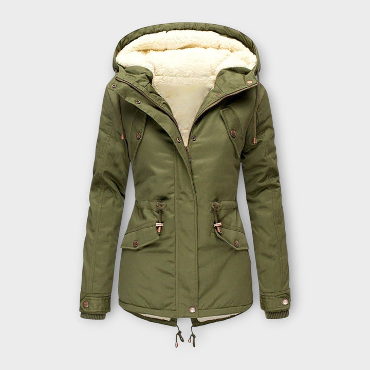 Mori - Chaqueta de invierno negra con capucha
