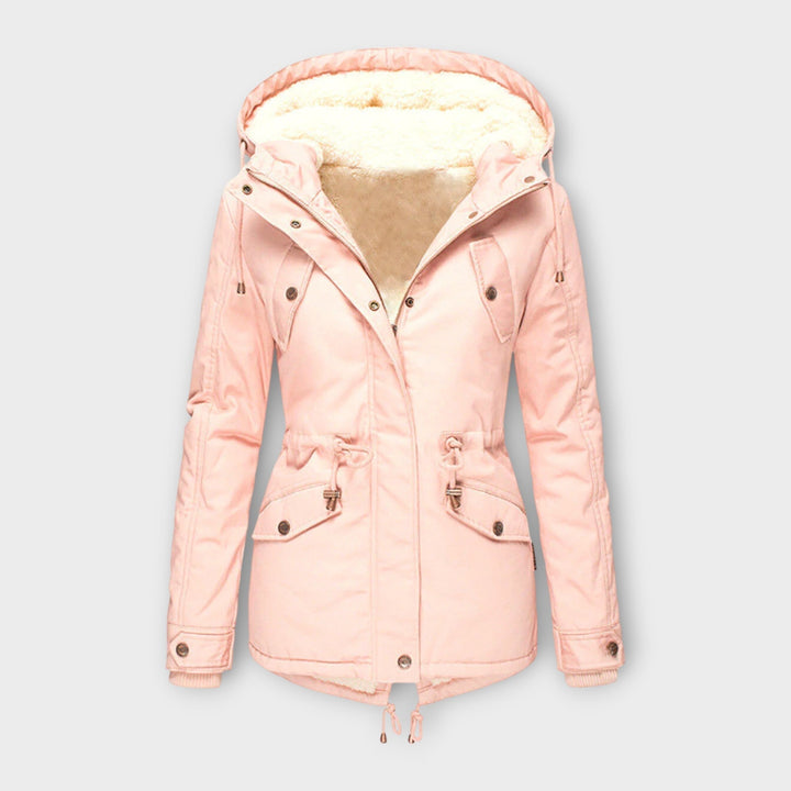 Mori - Chaqueta de invierno negra con capucha