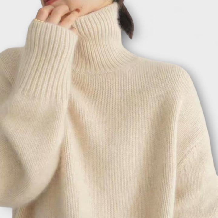 Mera - Jersey de cachemira con cuello alto