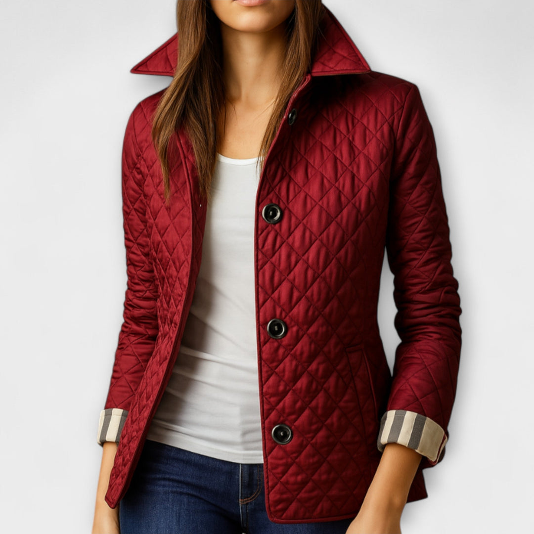 Suzu - Chaqueta de abrigo negra para mujer
