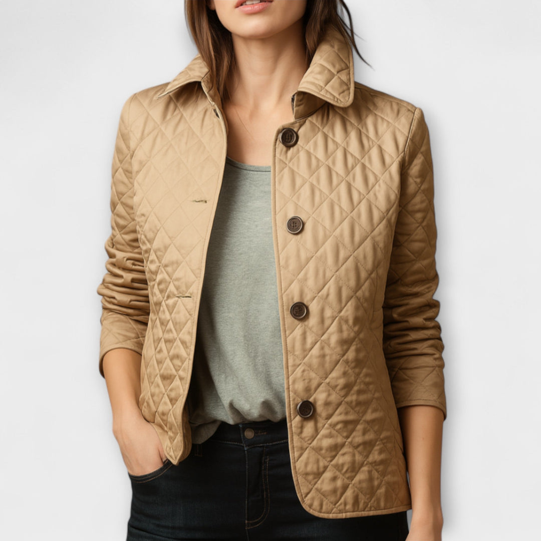 Suzu - Chaqueta de abrigo negra para mujer
