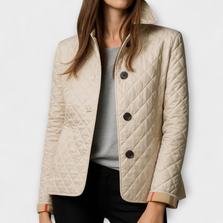 Suzu - Chaqueta de abrigo negra para mujer