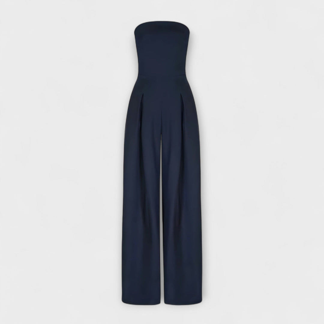 Amélie - Elegante mono sin mangas en azul oscuro