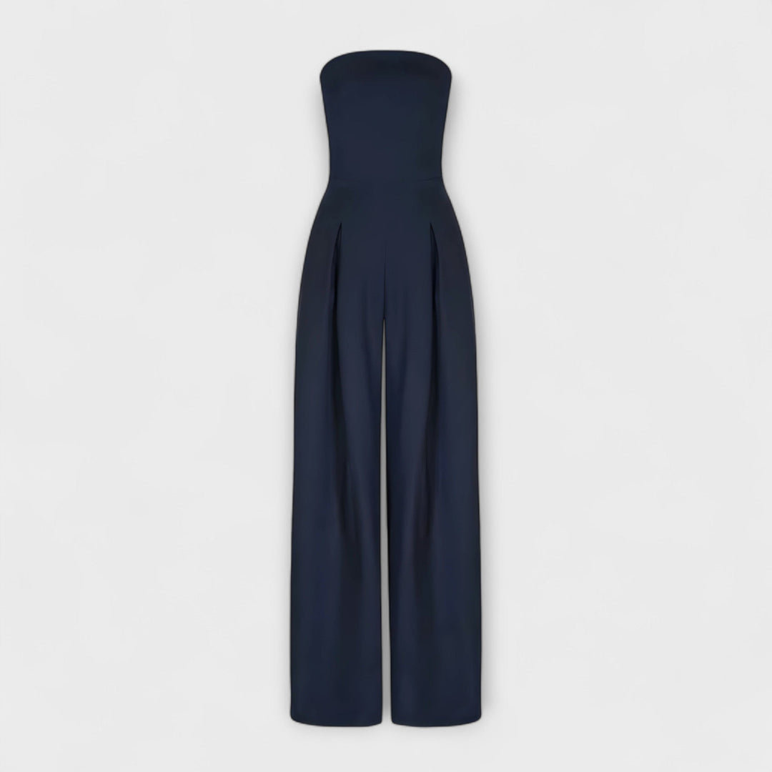 Amélie - Elegante mono sin mangas en azul oscuro