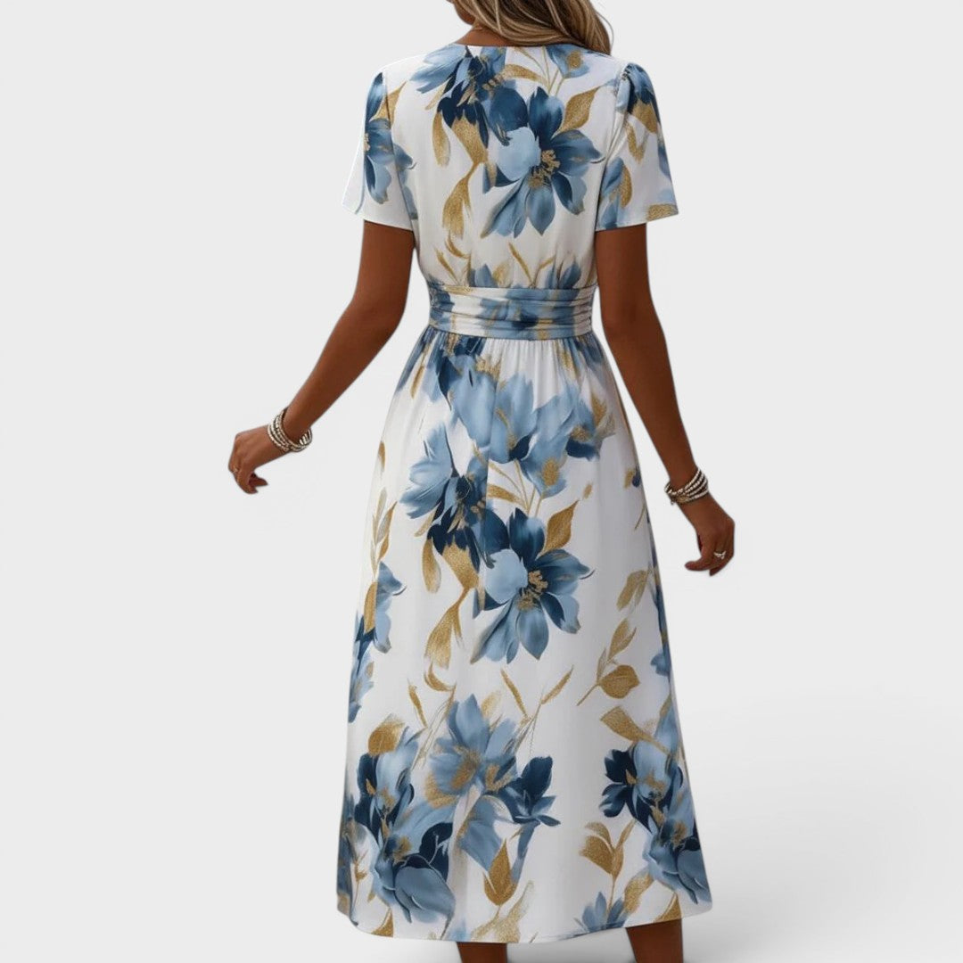 Denise - Vestido midi floral elegante