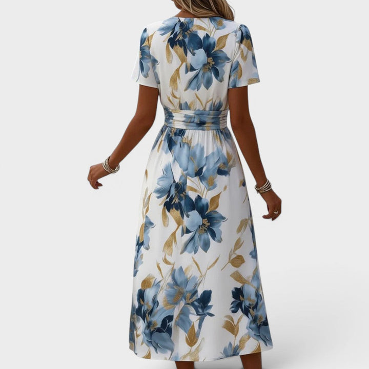 Denise - Vestido midi floral elegante