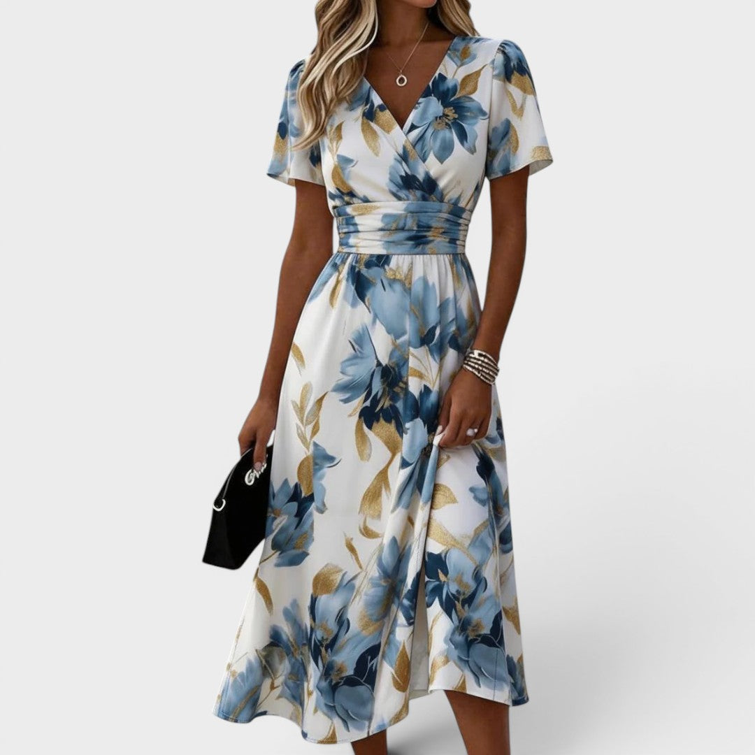 Denise - Vestido midi floral elegante