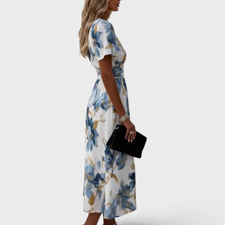 Denise - Vestido midi floral elegante