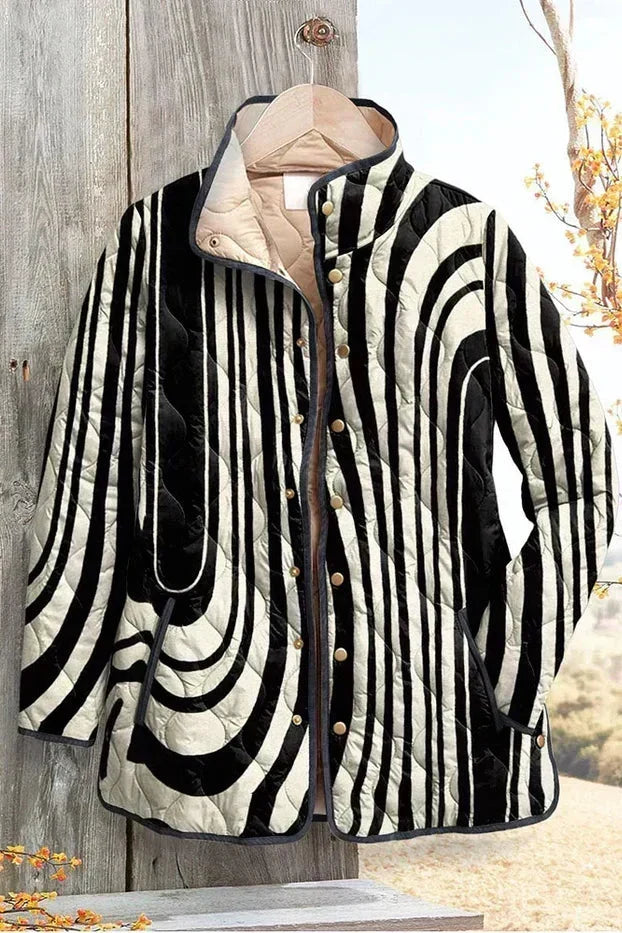 Freja - Chaqueta acolchada con diseño de ondas