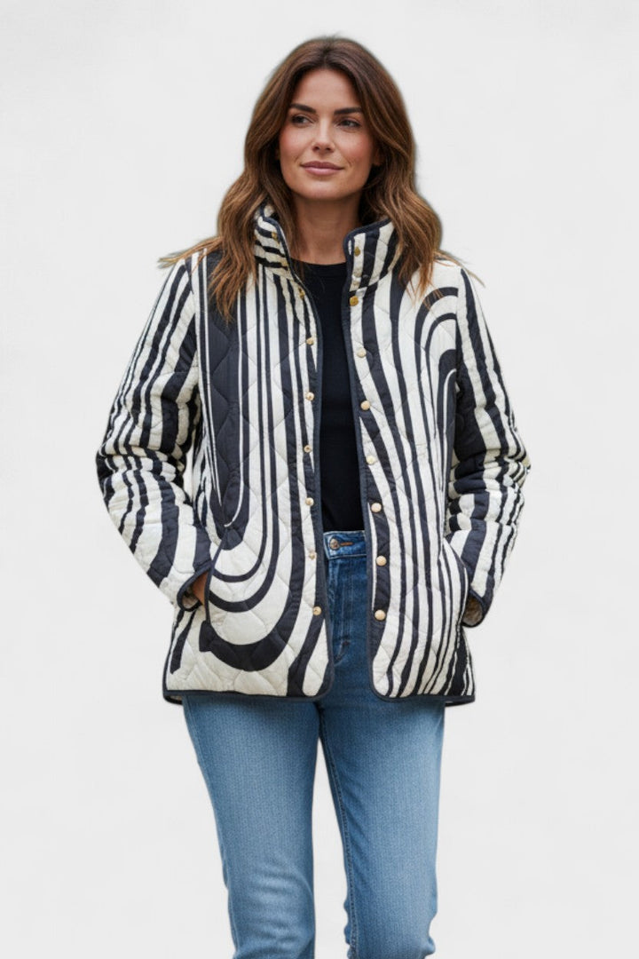 Freja - Chaqueta acolchada con diseño de ondas